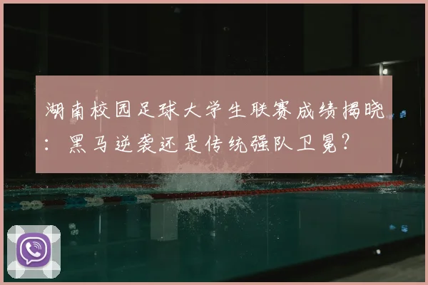 湖南校园足球大学生联赛成绩揭晓：黑马逆袭还是传统强队卫冕？